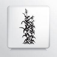 Square Icon With Corn Crop N2