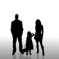 Vector silhouette of family N527