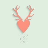 Antlers Isolated Vector