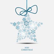 Christmas Snowflakes Background Vector Illustration N2