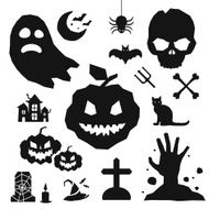 Halloween vector icons set N29