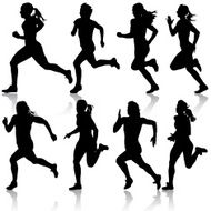 Runners on sprint women
