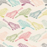 Birds seamless pattern N14