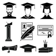 Graduation Icons Set N2