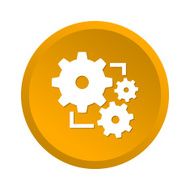 Gear yellow icon