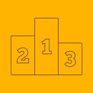 Pedestal line icon