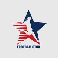 Football star emblem