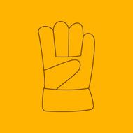 Gauntlet line icon
