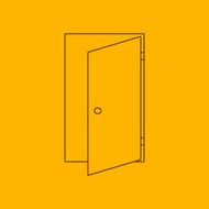 Door line icon
