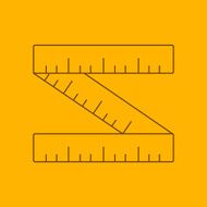 ruler line icon N35