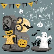 Set traditional elements of Halloween N2