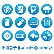 Data storage icons