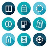 Various window icons set Vector Illustration N3