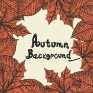 Autumn background Isolated objects