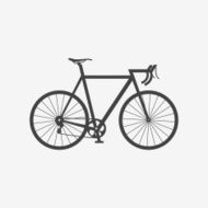 Bicycle monochrome icon