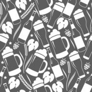 Seamless beer background N2