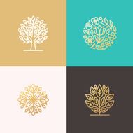 Florist and landscape designers logos
