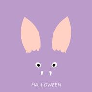 Cover bat face on violet N2