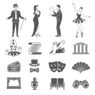 Theatre Icons Set