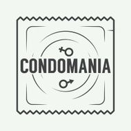 Vintage condoms or sex labels logo badge and design elements N2