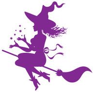 Witch on a broomstick N2