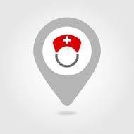 Nurse map pin icon