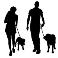 Vector silhouette of poeple N3