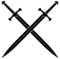 Crossed Swords Silhouette