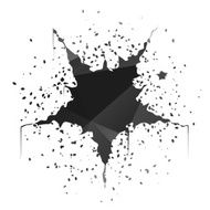 Star-Shaped Ink Splatter N2