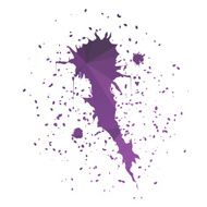 Comet-Shaped Ink Splatter