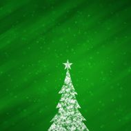 Christmas green color background with lovely tree N2