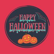 Colorful Happy halloween