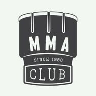 Vintage mixed martial arts logo badge or emblems