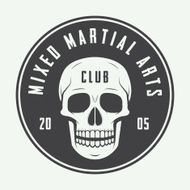 Vintage mixed martial arts logo badge or emblems N2