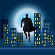 Superhero Protector of the City