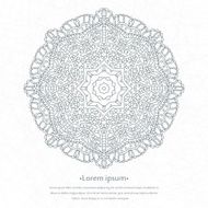 Flower circular background Mandala Stylized lace ornament Indian floral N2