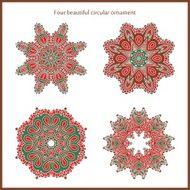 Vintage decorative elements Islam Arabic Indian ottoman motifs Mandala N2