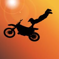 Vector silhouette of a man N328