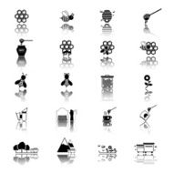 Bee and Honey Icon Set N4