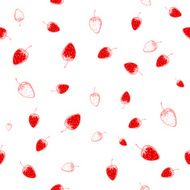 Seamless pattern of strawberries N2