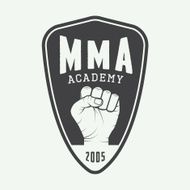 Vintage mixed martial arts logo badge or emblems N3
