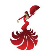 flamenco dancer holding spectacular pose N3