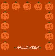 Pumpkin frame and text