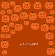 Many pumpkins and text