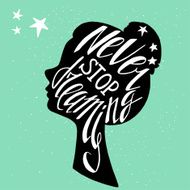 Hand drawn typography poster N12