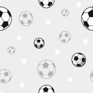 Soccer ball seamless pattern illustration N2