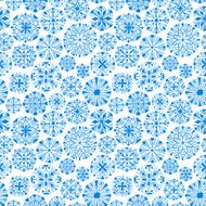 Snowflakes seamless pattern N10