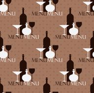 Seamless brown pattern with alcohol N2
