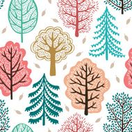 Autumn forest seamless pattern N4