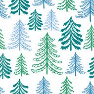 Fir-trees seamless pattern N2